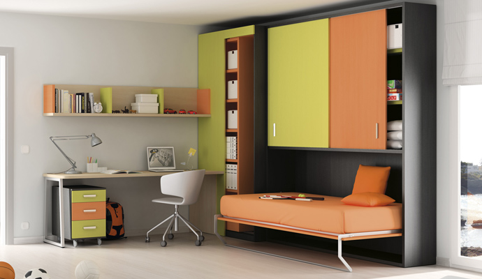 Muebles de dormitorio niños, oferta mueble cama abatible y armario Muebles de dormitorio niños, oferta mueble cama abatible y armario